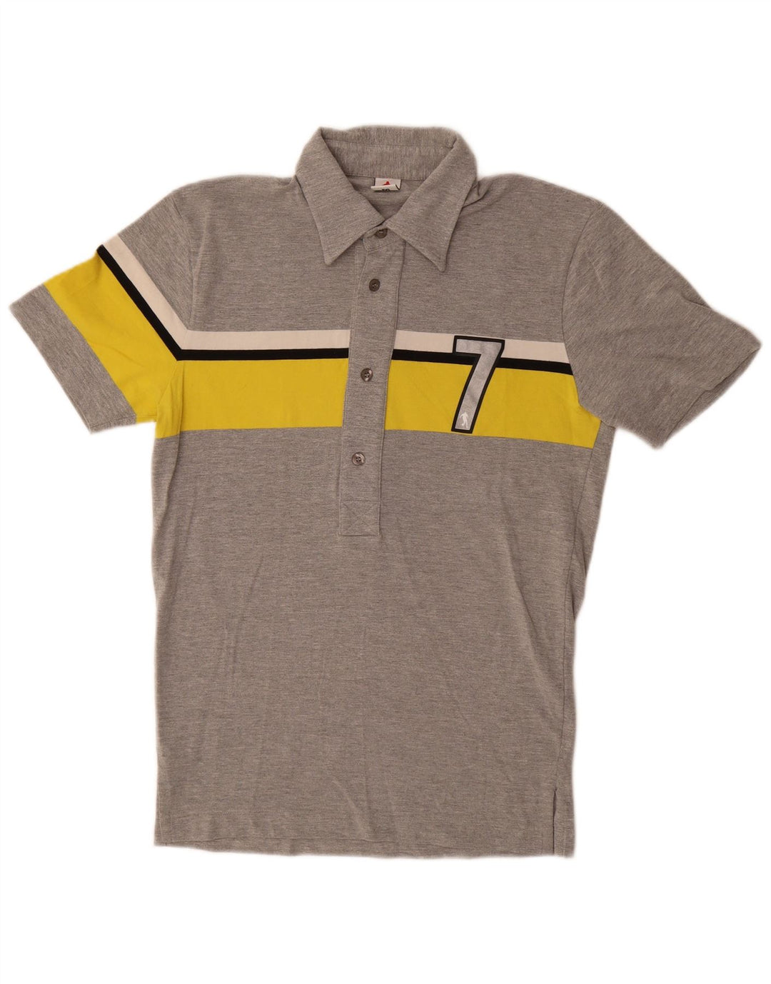 Polo grafica da uomo di Bikkembergs in cotone color block grigio medio