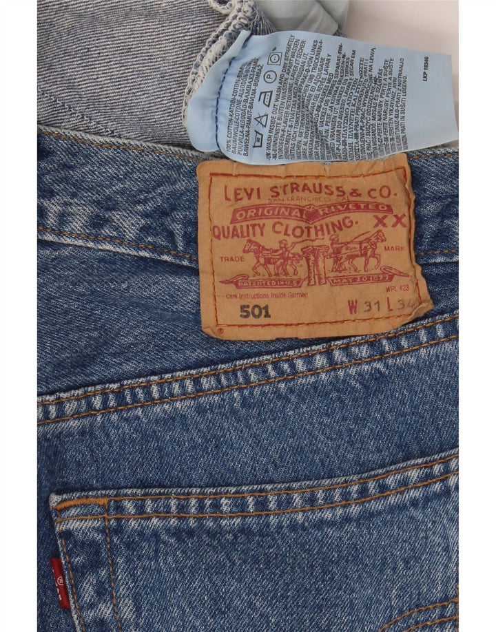 LEVI'S Jeans dritti da uomo 501 W31 L30 cotone blu