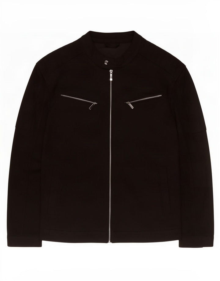 Giacca utility da uomo Zara UK 42 XL poliestere nero