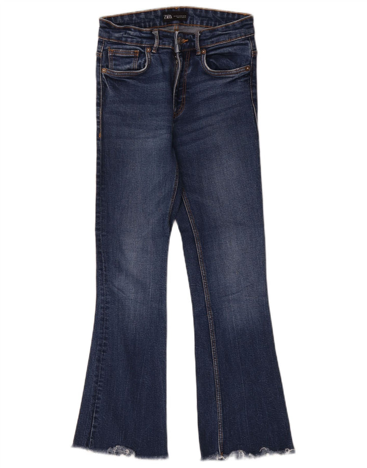 Jeans svasati corti da donna Zara EU 34 2XS W24 L25 Blu
