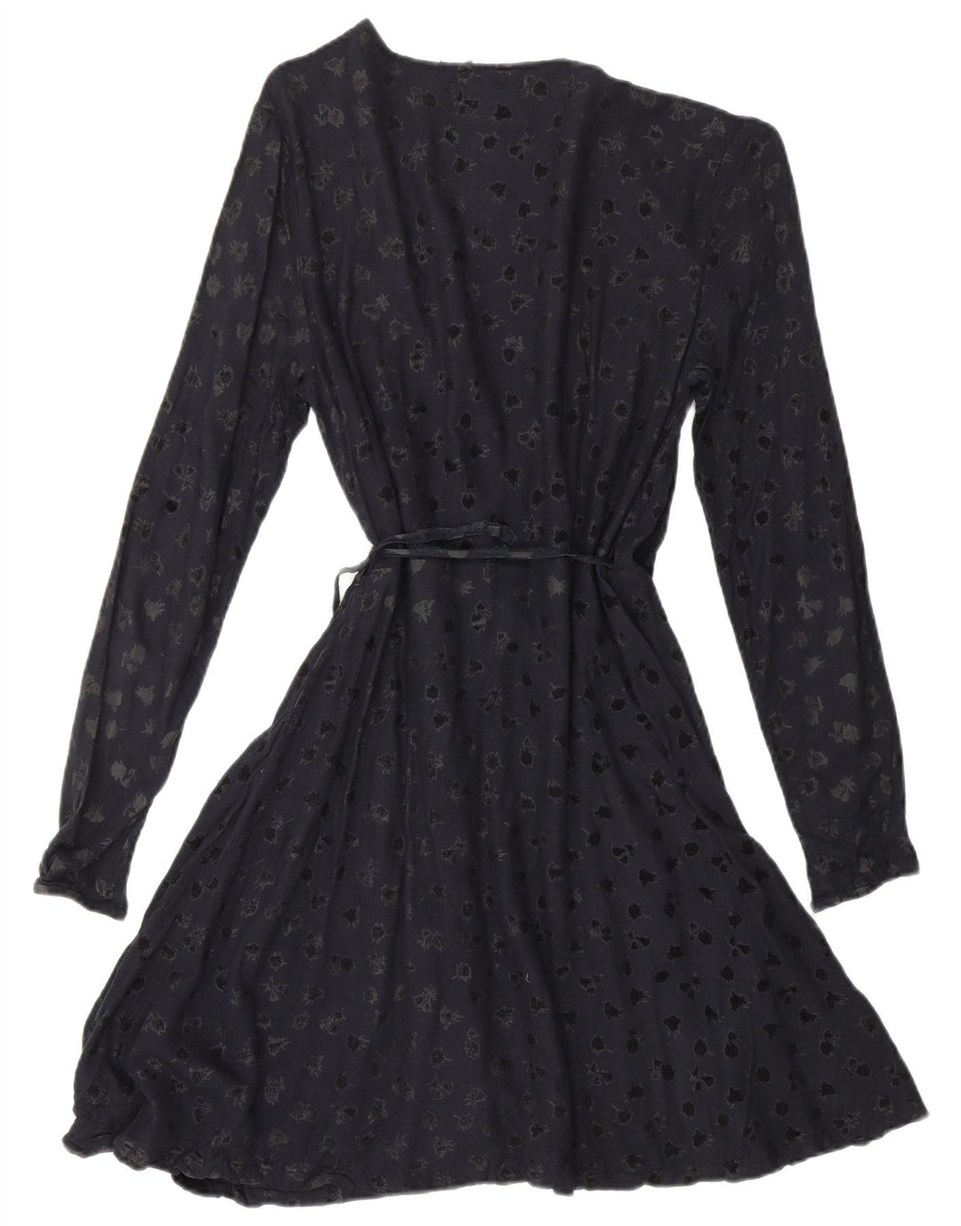 SUPERDRY Abito da donna a maniche lunghe con motivo astratto UK 6 XS Blu navy