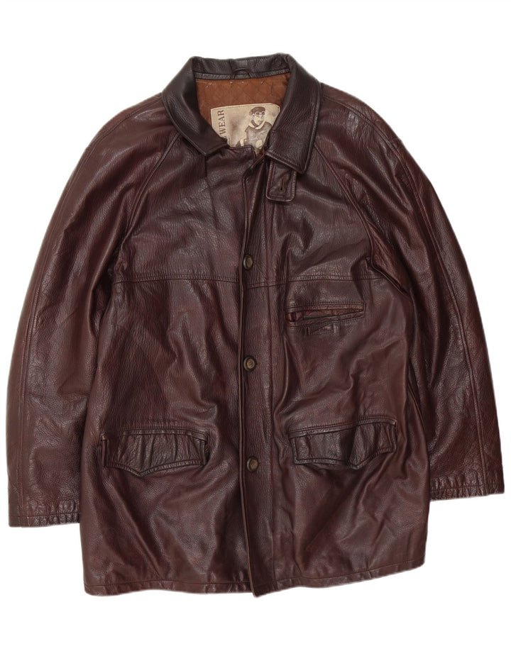 Giacca Pelle Uomo Conbipel IT 52 Large Pelle Marrone