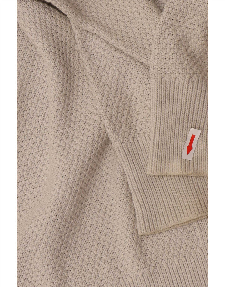 Maglione cardigan oversize da donna Gap UK 16 grande cotone grigio