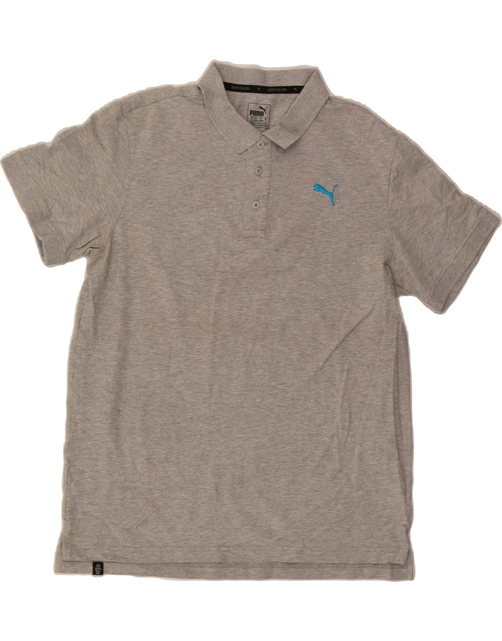 PUMA Mens Polo Shirt Large Grey Vintage Puma and Second-Hand Puma from Messina Hembry 