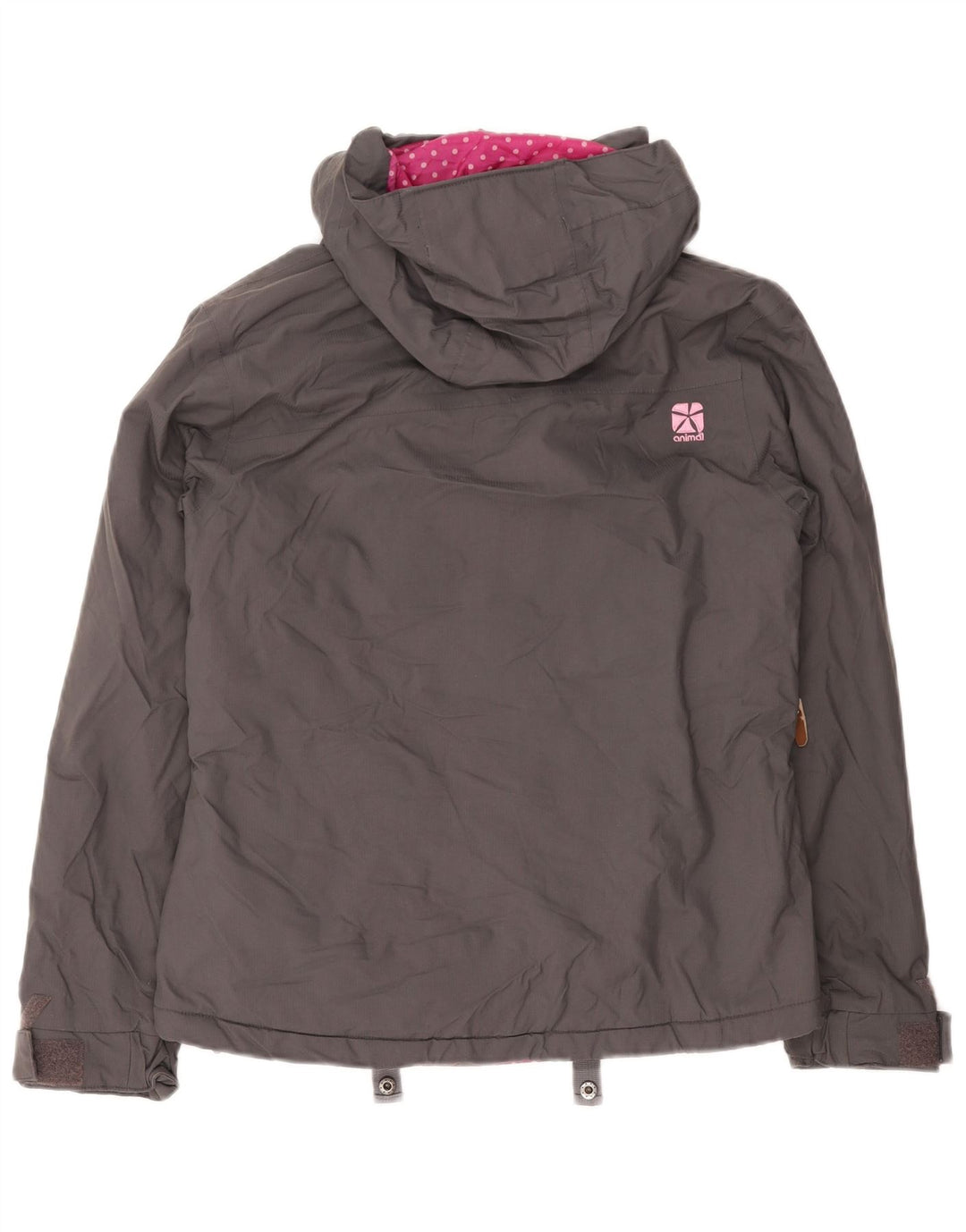 Giacca a vento con cappuccio da donna ANIMAL UK 8 Small Grigio Poliammide