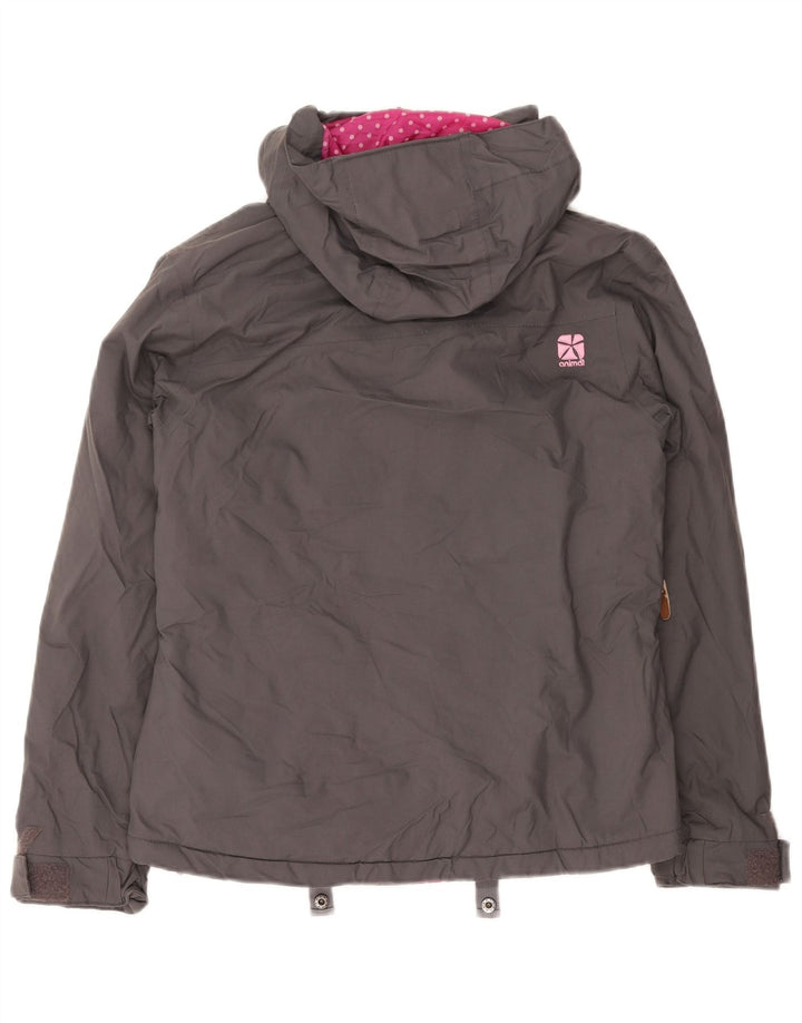 Giacca a vento con cappuccio da donna ANIMAL UK 8 Small Grigio Poliammide