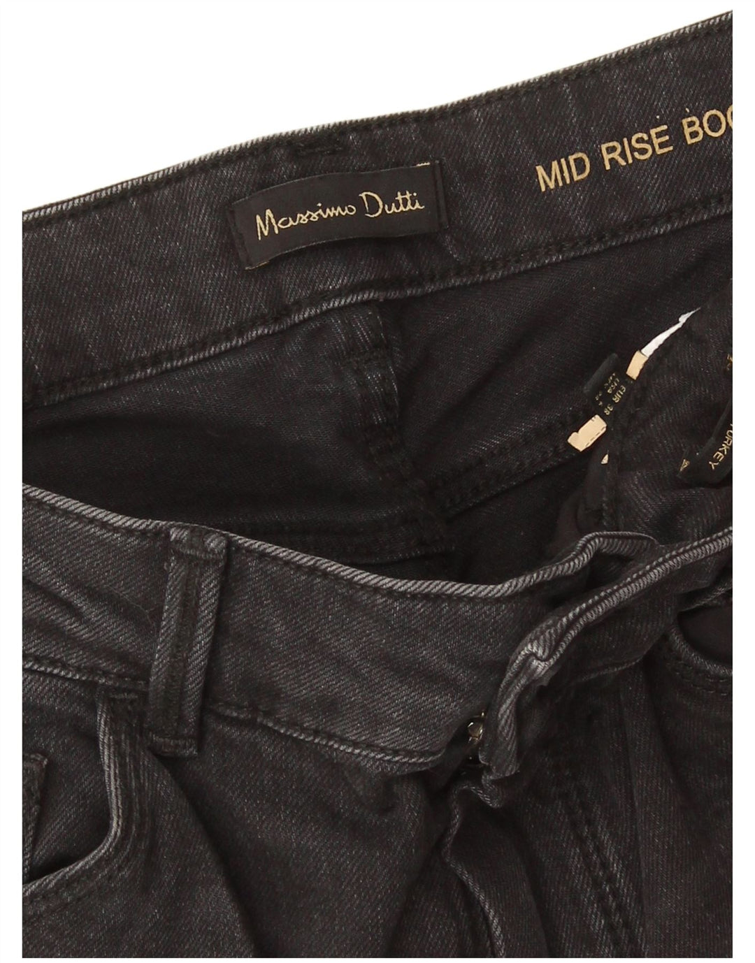 Jeans bootcut da donna a vita media Massimo Dutti EU 38 Small W28 L32 Grigio