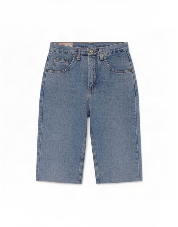 Pantaloncini di jeans da uomo Rifle piccoli W29 in cotone blu