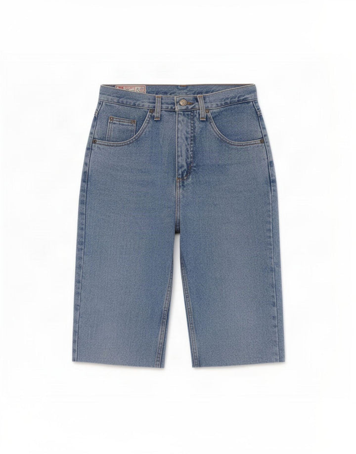Pantaloncini di jeans da uomo Rifle piccoli W29 in cotone blu