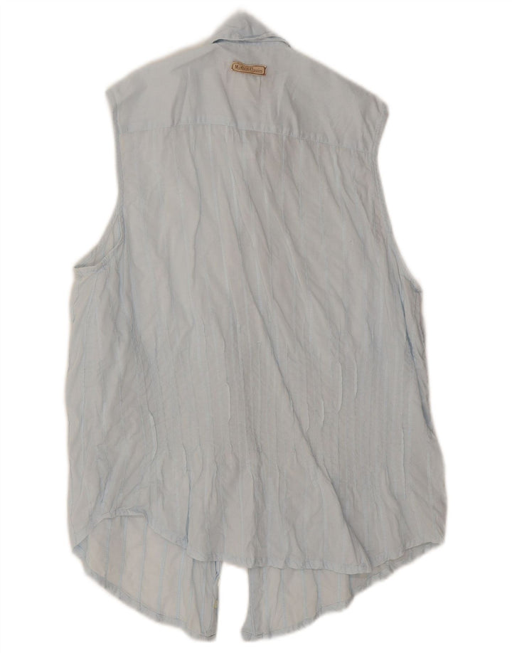 Camicia slim fit senza maniche da donna Marlboro Classics UK 14 Blu medio
