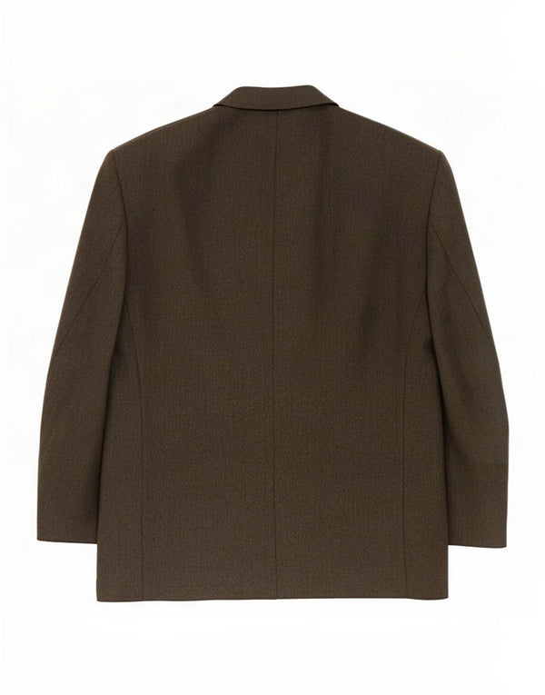 Giacca blazer doppiopetto da uomo Marks & Spencer taglia 46 XL marrone