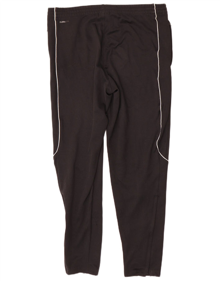 Pantaloni da tuta Adidas Climalite da uomo, poliestere color block medio nero