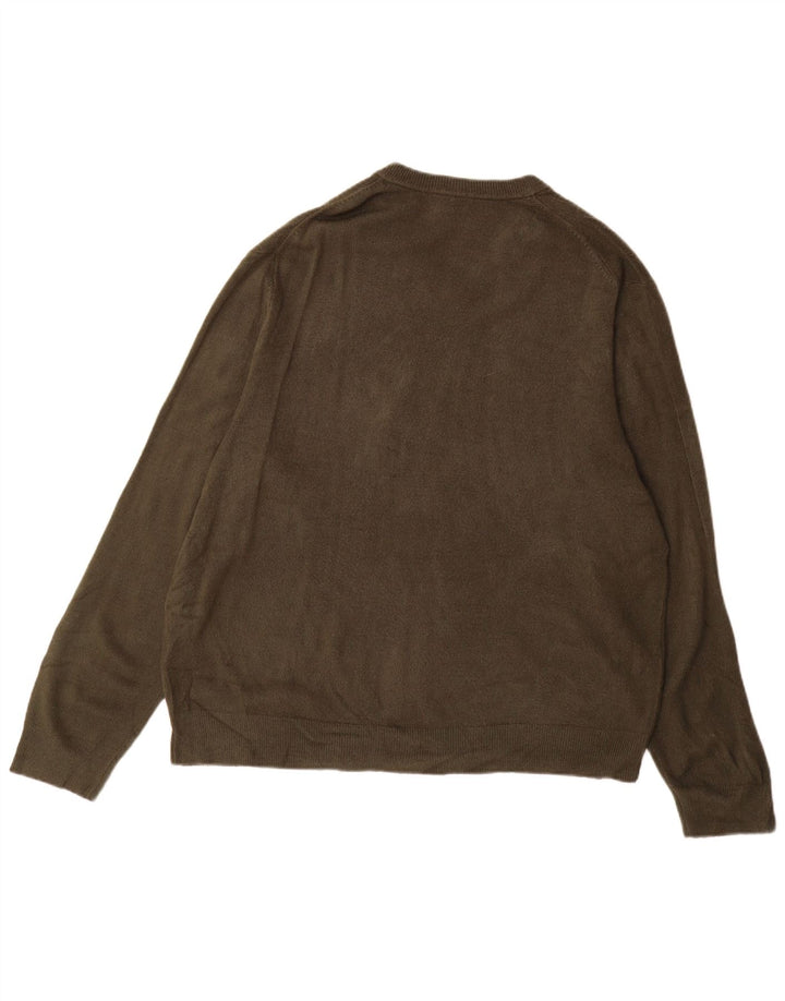 Maglione da uomo con scollo a V Dockers 2XL acrilico kaki