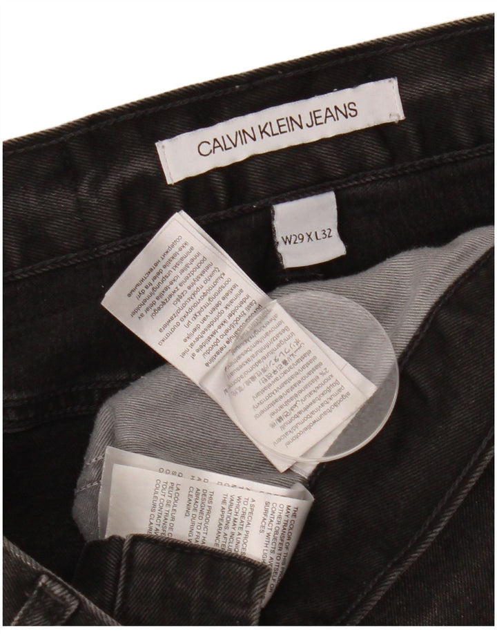 Jeans slim da uomo Calvin Klein W29 L32 cotone nero