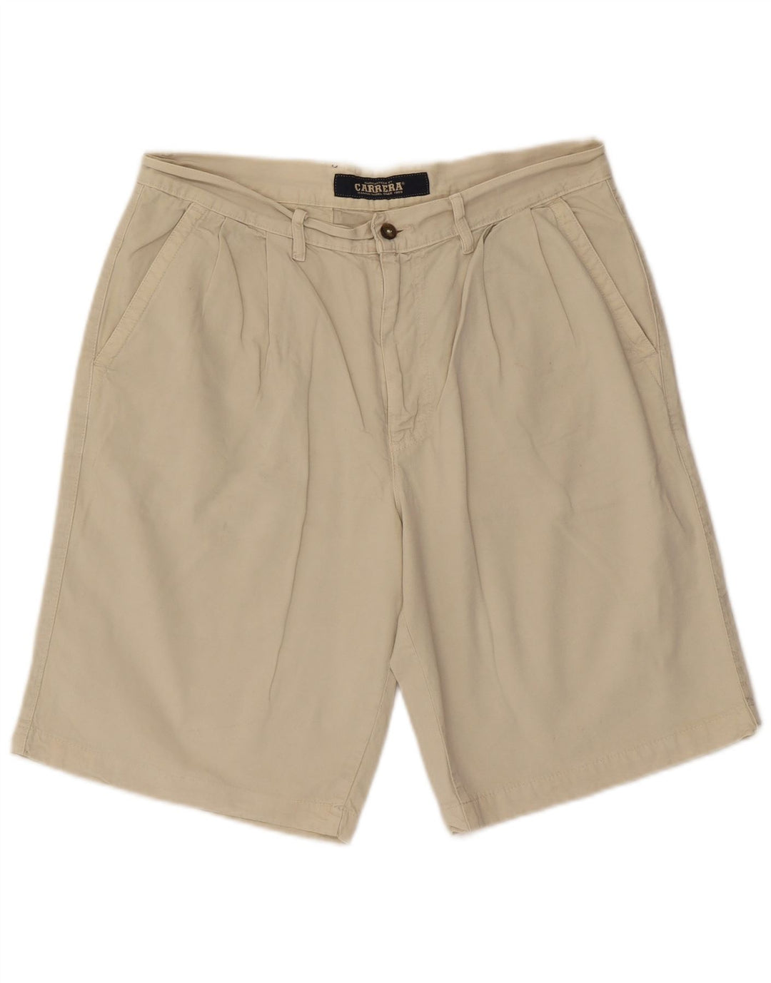 Pantaloncini chino con pegging da uomo Carrera W32 beige medio