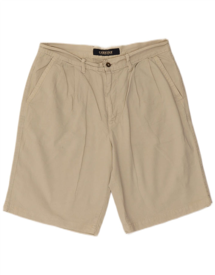 Pantaloncini chino con pegging da uomo Carrera W32 beige medio