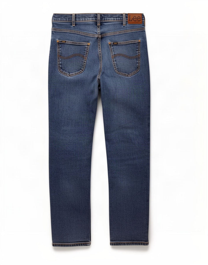 Jeans dritti da uomo Lee Brooklyn W36 L32 cotone blu