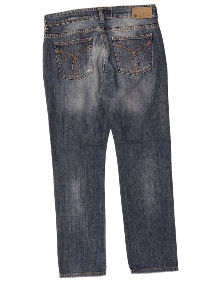 CALVIN KLEIN Mens Slim Jeans W32 L30 Blue Cotton