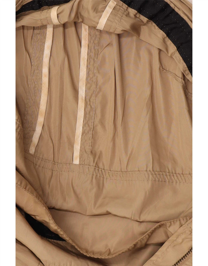 Giacca antipioggia con cappuccio da donna Zara UK 12 Poliestere beige medio