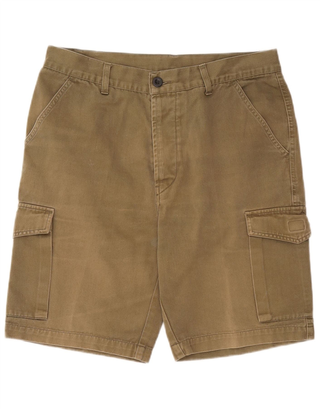 Pantaloncini cargo da uomo Metropolitan W34 Large in cotone kaki