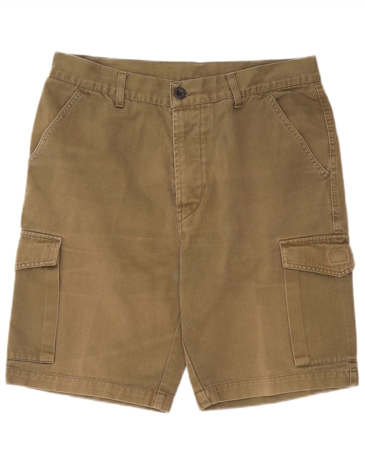 Pantaloncini cargo da uomo Metropolitan W34 Large in cotone kaki