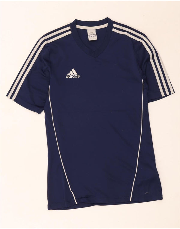 Maglietta Adidas da uomo Top Small in poliestere blu navy