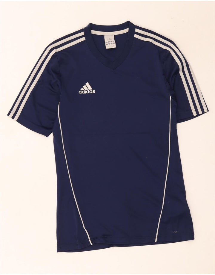 Maglietta Adidas da uomo Top Small in poliestere blu navy