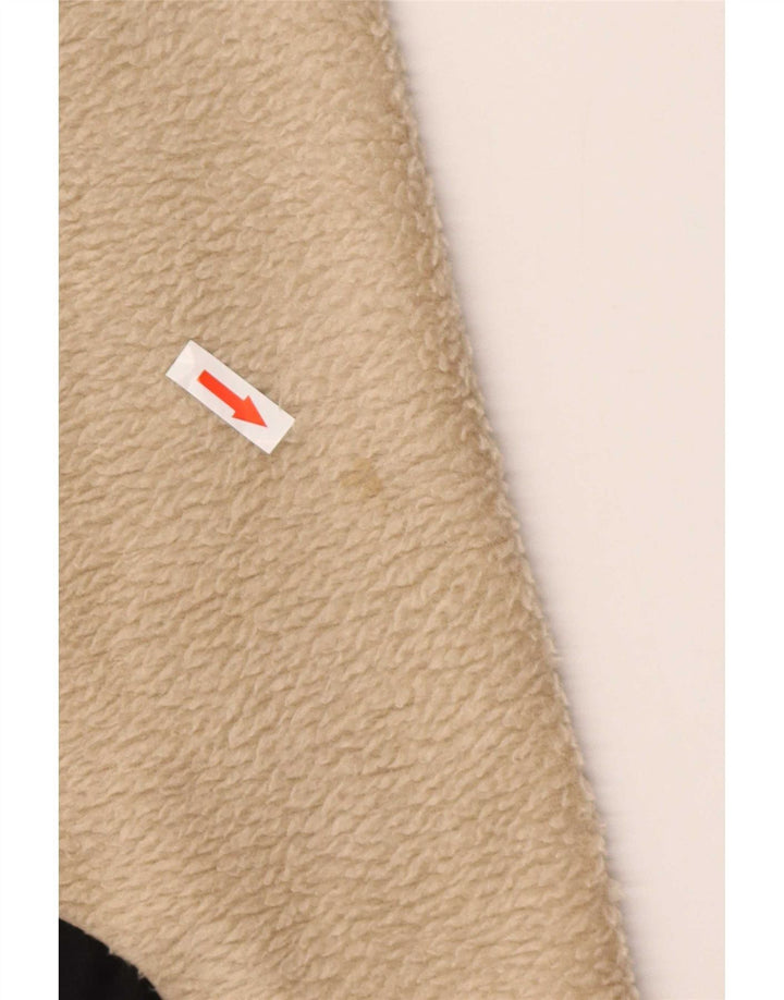 Giacca in pile da uomo Fila UK 40 Large Beige Colourblock Poliestere