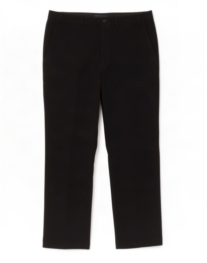 Pantaloni chino dritti da uomo Marks & Spencer W40 L31 poliestere nero