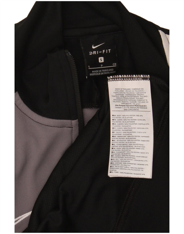Giacca da tuta Nike Dri Fit da uomo, piccola, in poliestere color block nero