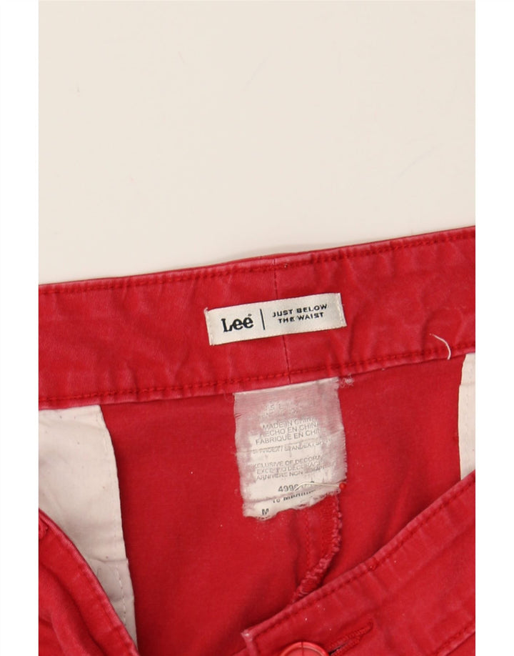 LEE Womens Capri Trousers US 10 Large W38 L20 Red Cotton Vintage Lee and Second-Hand Lee from Messina Hembry 