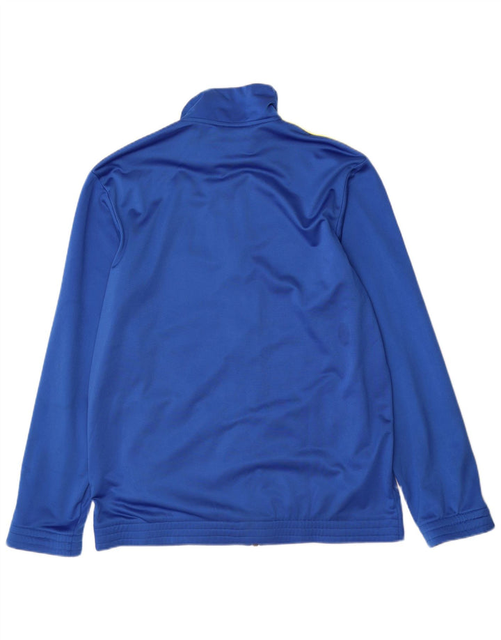 Giacca da tuta da uomo Adidas UK 42/44 Large Blu Poliestere