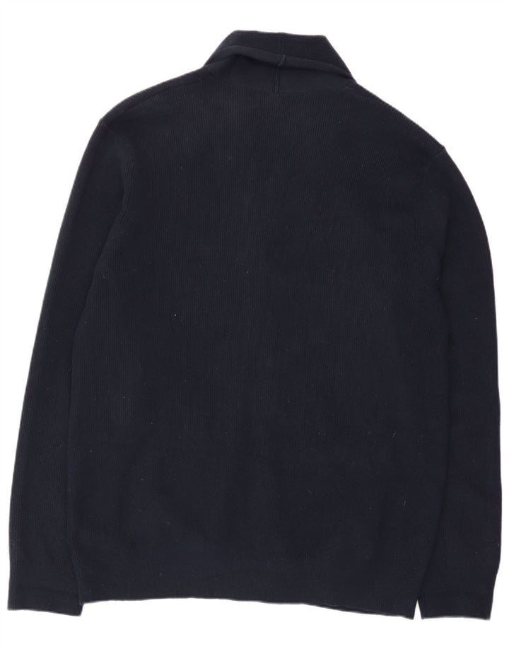 Maglione cardigan da uomo Marks & Spencer XL poliestere blu navy