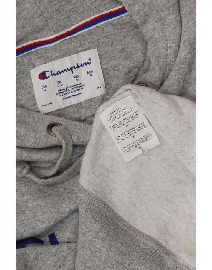 Maglione con cappuccio oversize grafico da donna Champion UK 14 Grigio medio chiazzato