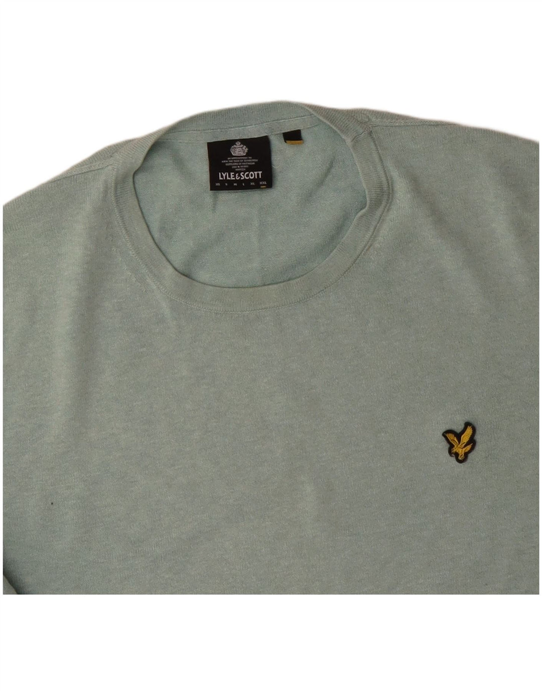 Maglione maglione girocollo da uomo LYLE & SCOTT 2XL cotone verde