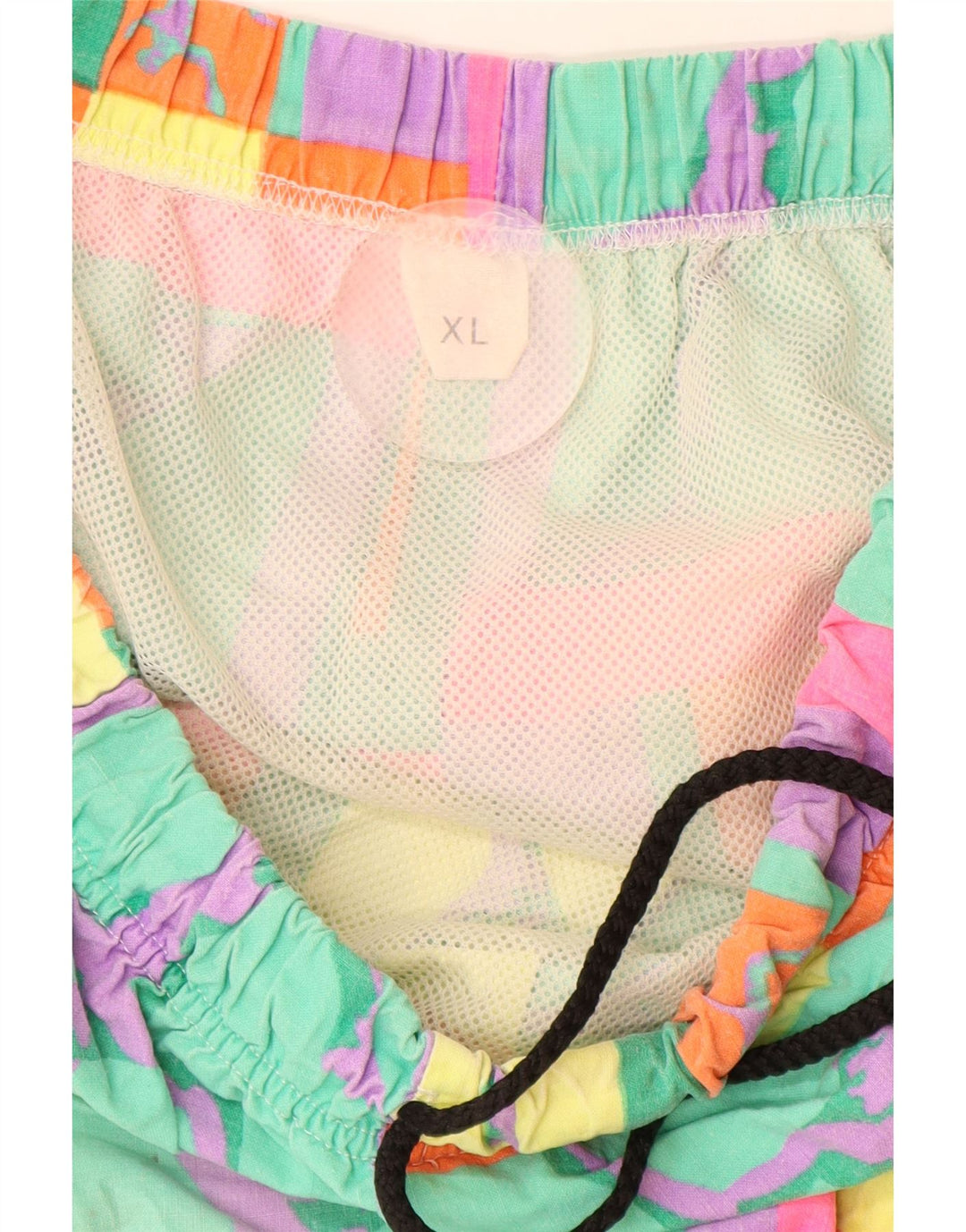 Pantaloncini da bagno grafici da donna VINTAGE UK 18 XL multicolore geometrico