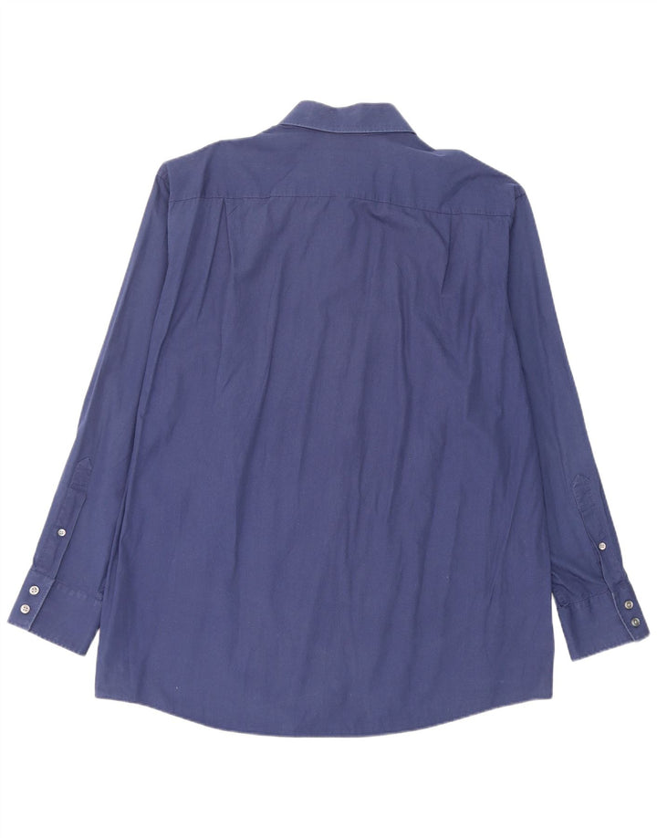 Camicia da uomo Calvin Klein taglia 17 XL in cotone blu