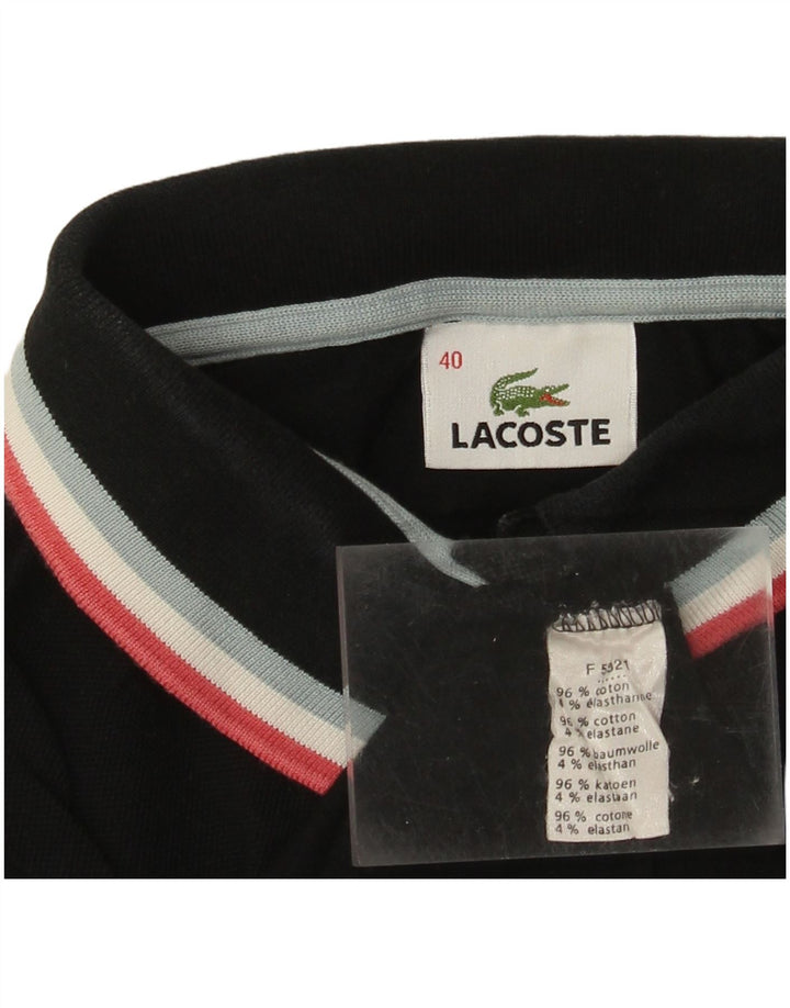 Polo da donna LACOSTE taglia 40 media cotone nero