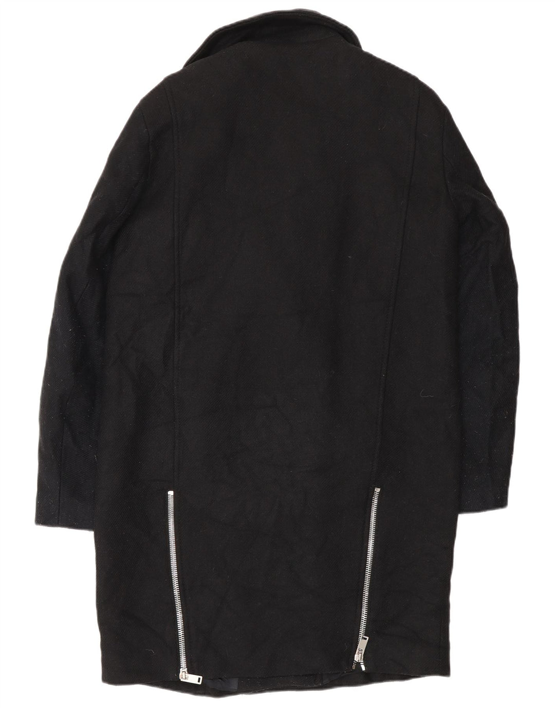 Cappotto Zara da donna UK 14 medio in lana nera