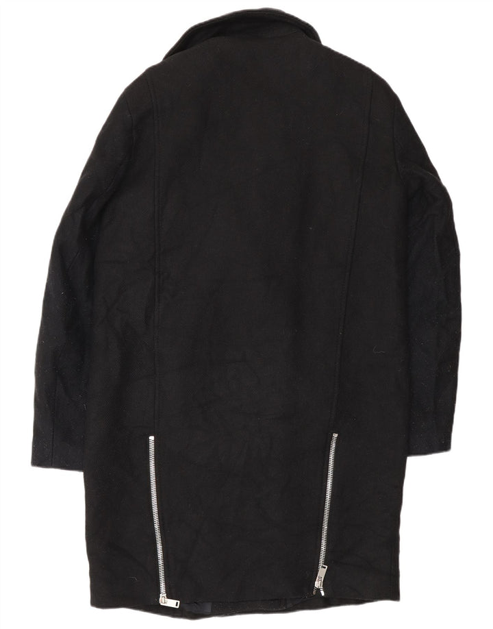 Cappotto Zara da donna UK 14 medio in lana nera