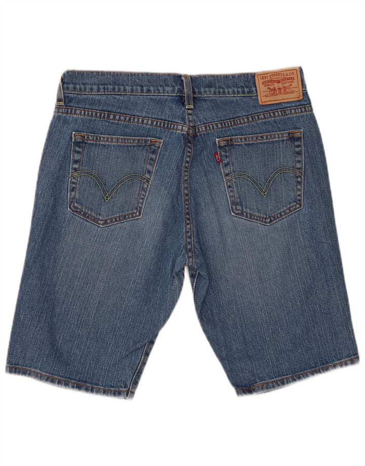 Pantaloncini di jeans Levi's 515 da donna US 8 medi W30 cotone blu