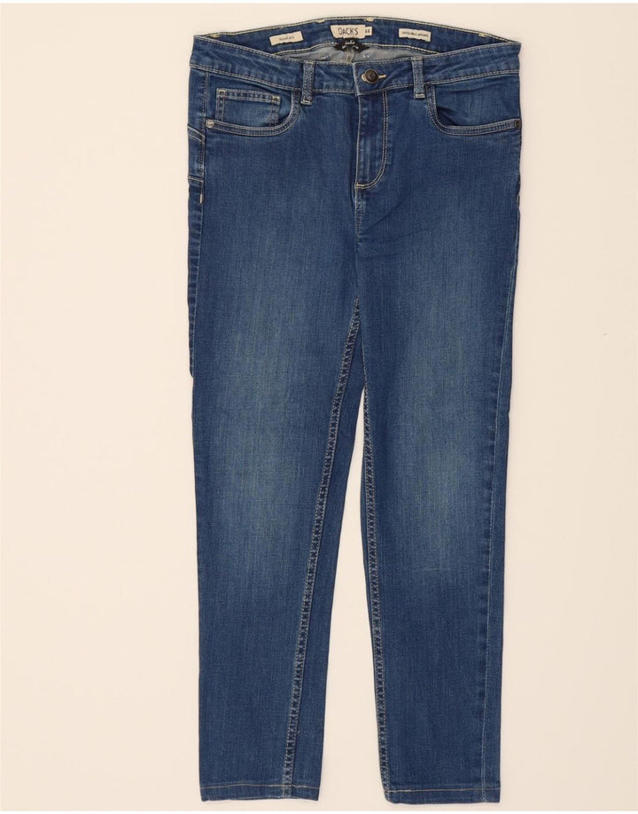 DACK'S Womens Crop Slim Jeans IT 44 Medium W30 L25 Blue Cotton Vintage Dack's and Second-Hand Dack's from Messina Hembry 