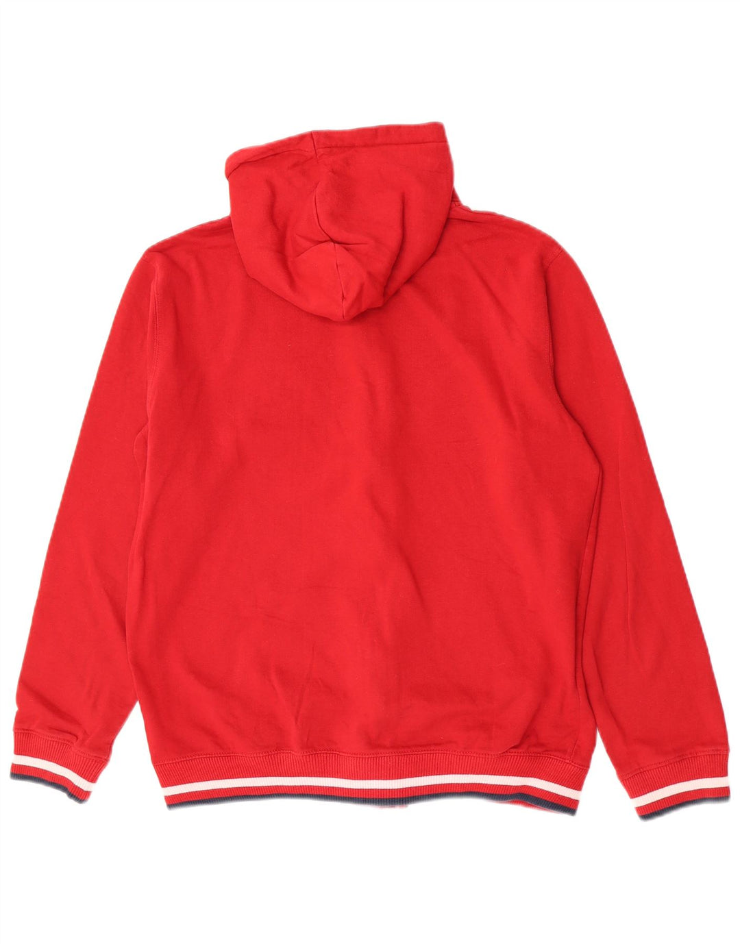 Felpa con cappuccio e zip da donna Lotto XL in cotone rosso