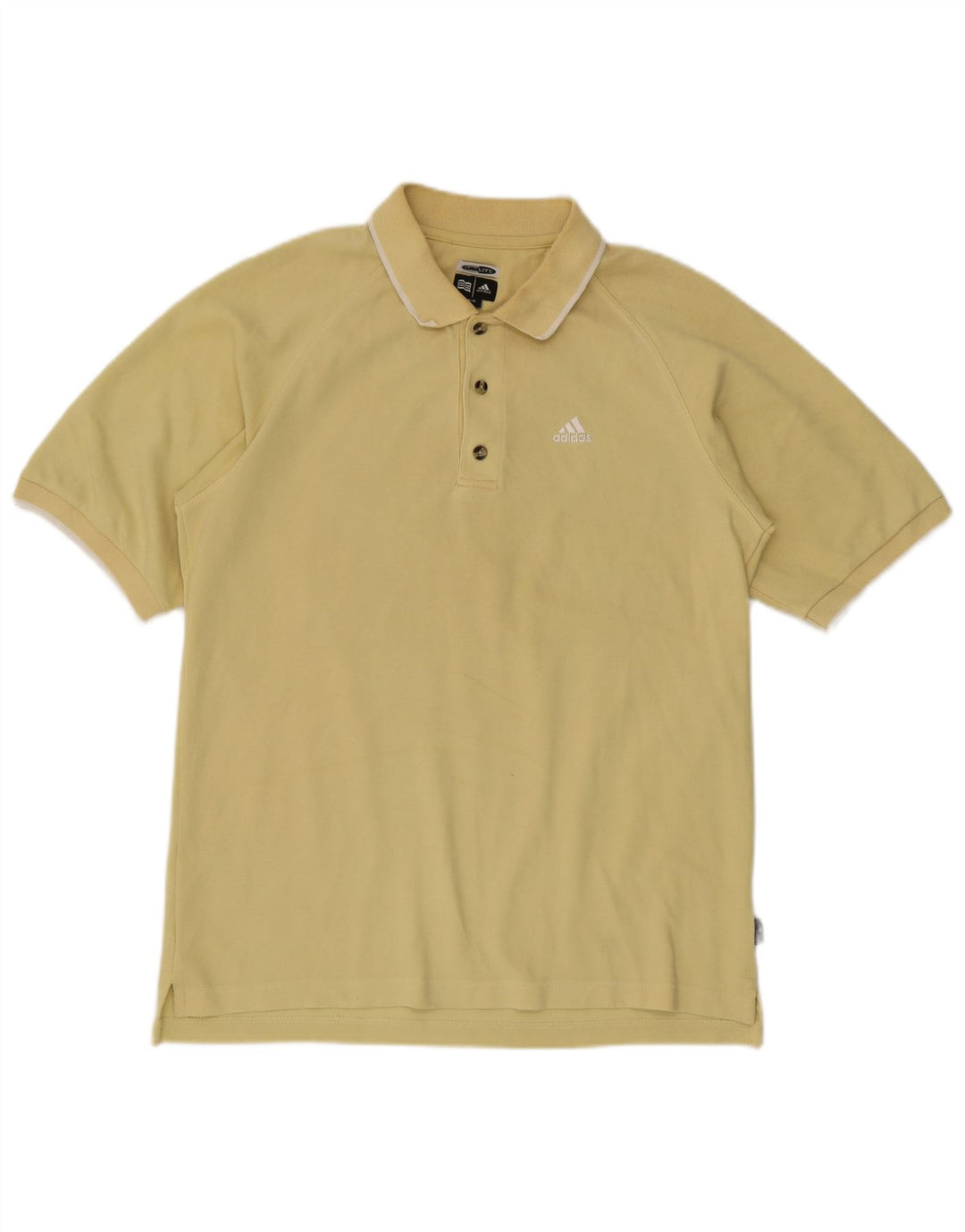 Polo Adidas Climalite da uomo di colore giallo medio