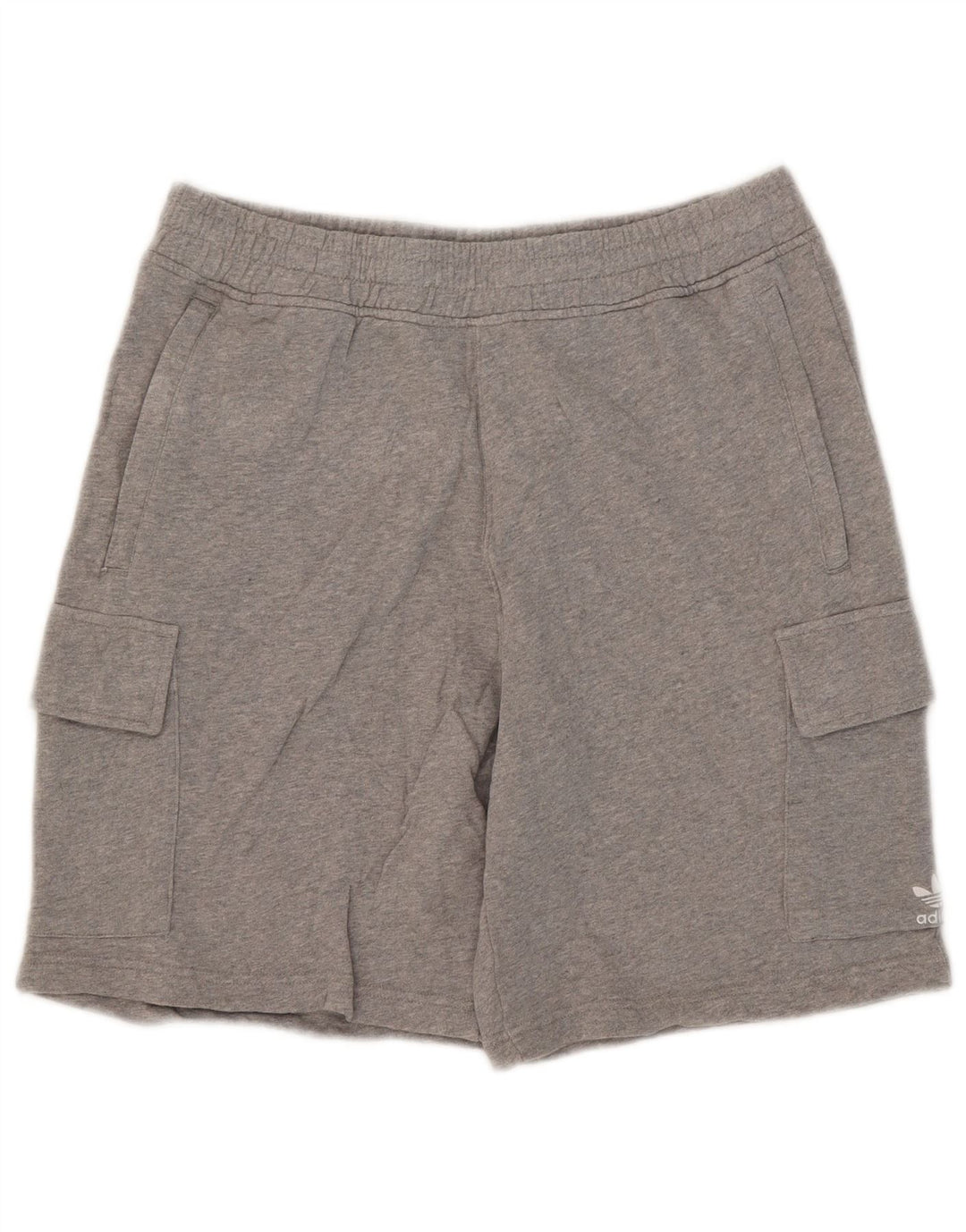 Pantaloncini sportivi Adidas da uomo Cargo di grandi dimensioni in cotone grigio