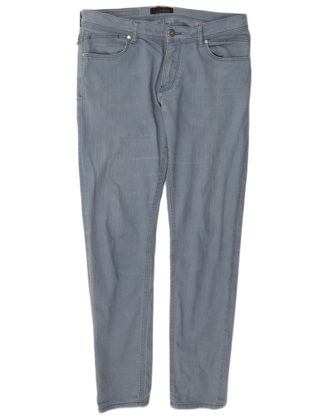 Jeans slim da uomo Zara EU 44 Large W34 L32 Blu