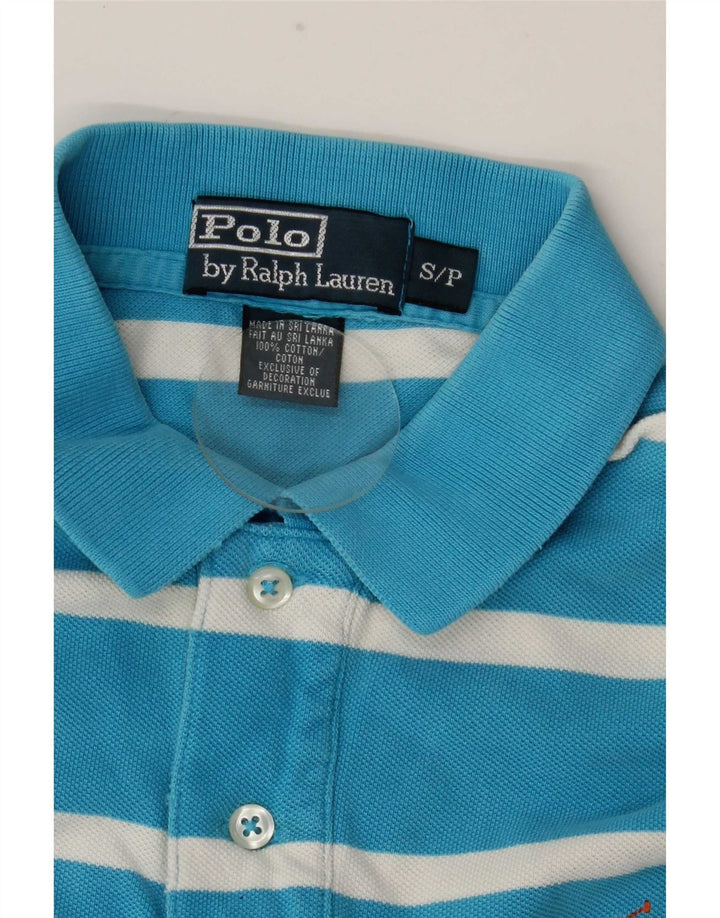 Polo Ralph Lauren Camicia da uomo piccola in cotone a righe blu