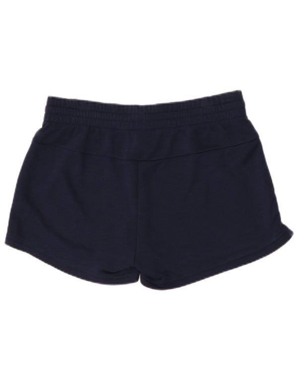 Pantaloncini sportivi grafici Adidas da donna UK 12/14 Cotone blu navy medio