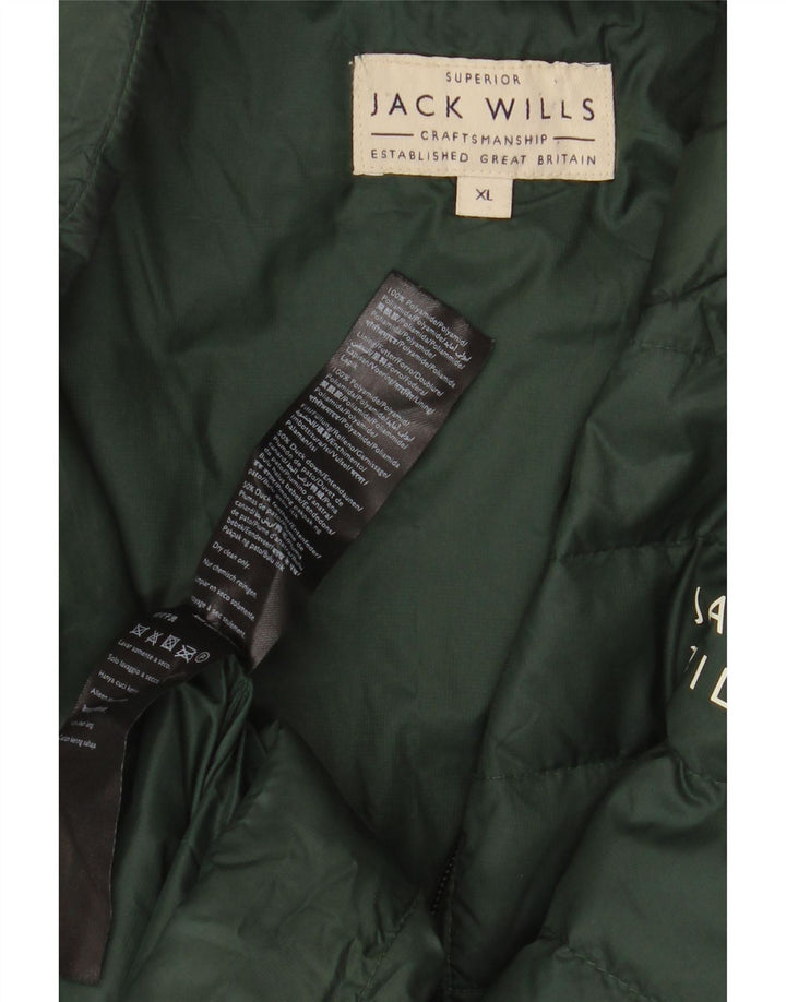 Giacca imbottita da uomo Jack Wills UK 42 XL verde poliammide