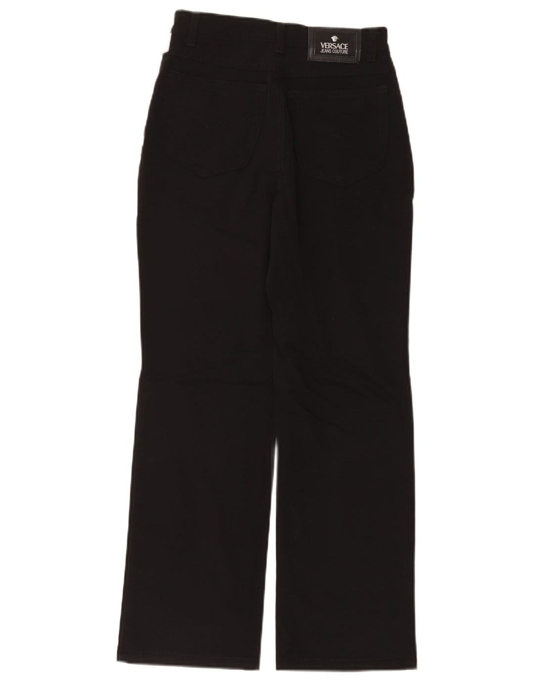 Pantaloni casual dritti da donna Versace W28 L29 neri